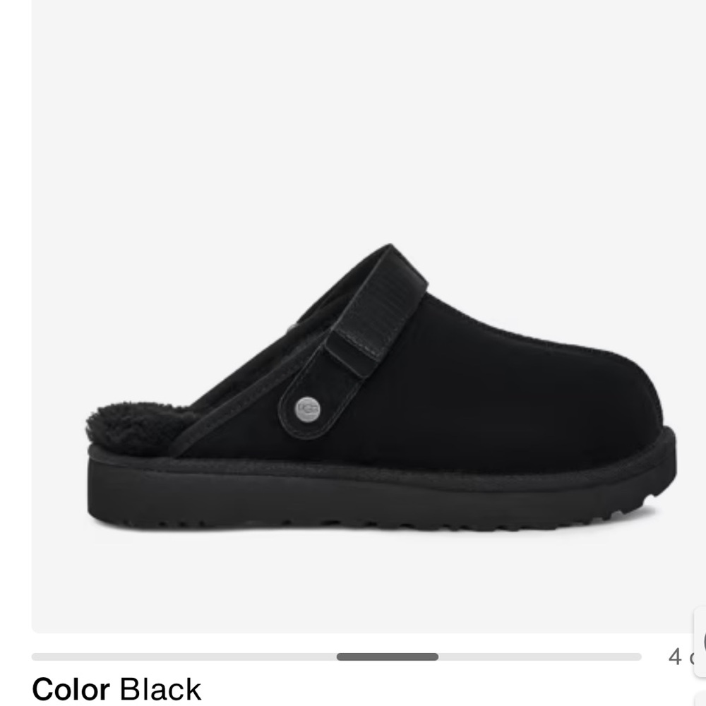 UGG BLanah Clog Slipper Women Sz 8 black 
$130 New NO Adjustable slingback strap